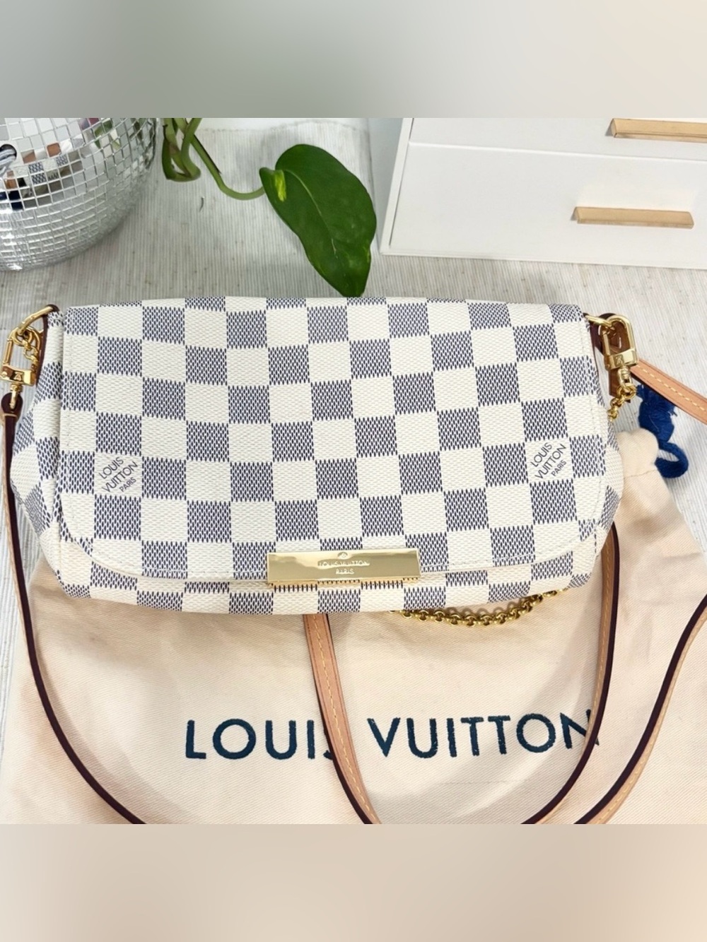 Louis Vuitton Favorite Azur Crossbody Bag